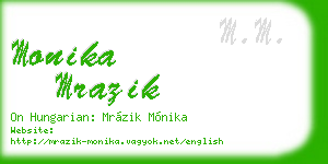 monika mrazik business card